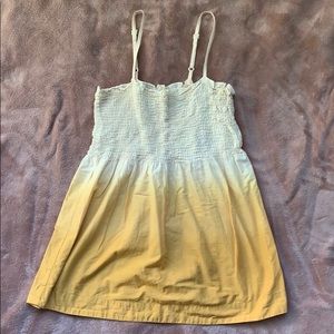 H&M Yellow Fade Tube Tank